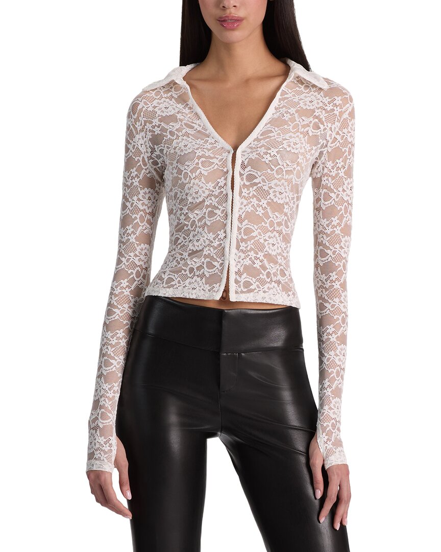 Alice And Olivia Alice + Olivia Kara Blouse In White