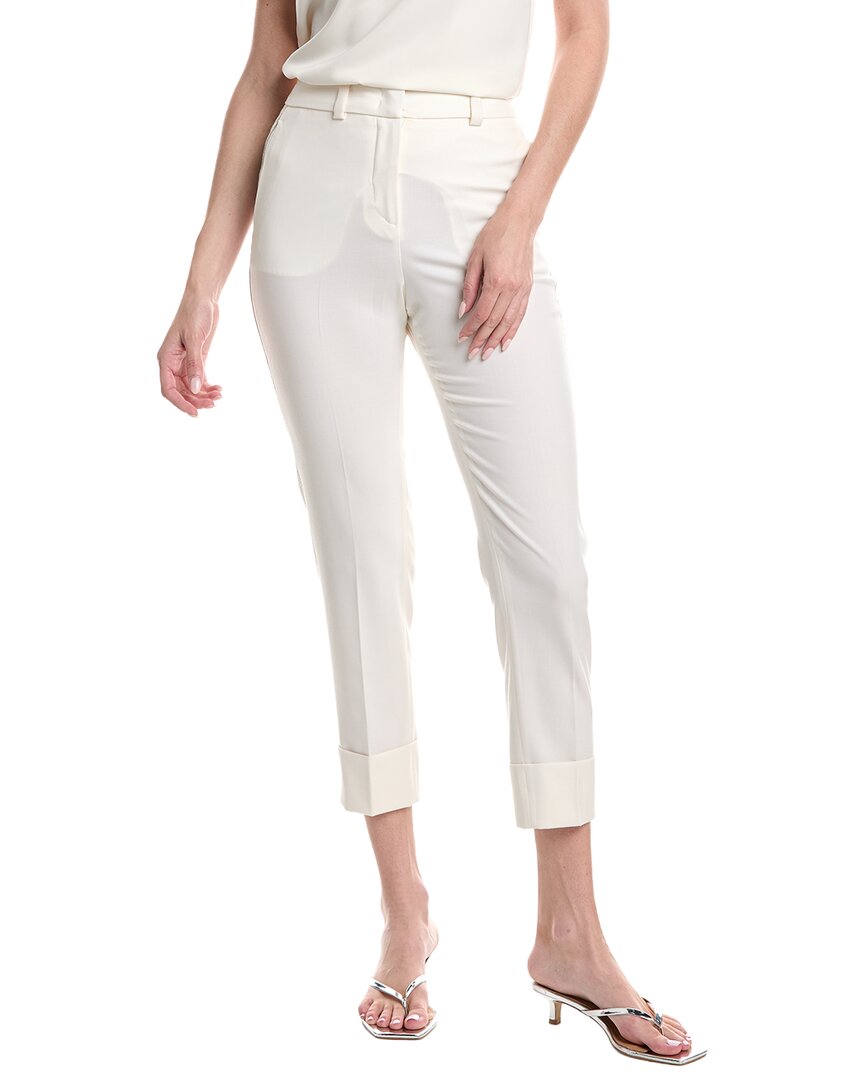 Peserico Wool-blend Pant In White