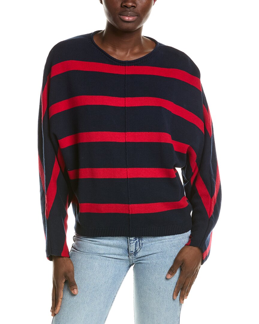 Archer Jackson Sweater In Navy/red Nv