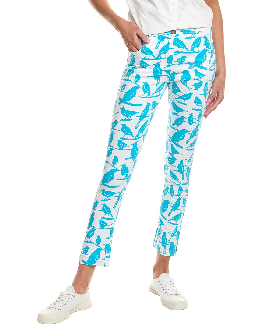 Gretchen Scott Gripeless Bird On A Wire Pant In Blue