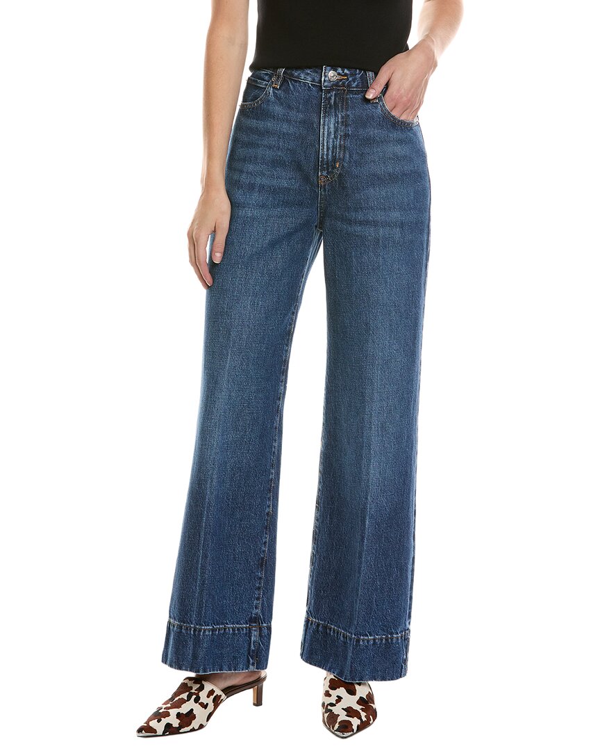 Frame Petite The Pixie Slice Flare Headliner Jean In Blue