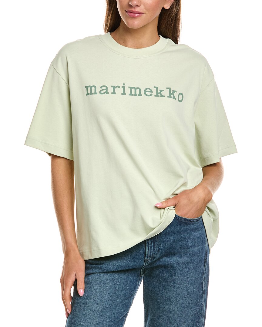 Marimekko Veisto Logo Placement Shirt In Green