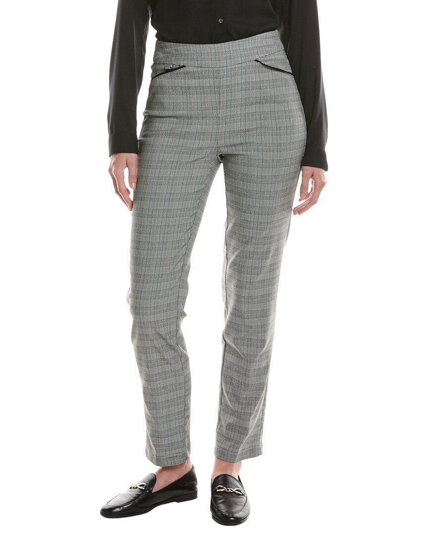 Picadilly Piping Detailed Straight-leg Full-length Jean In Grey