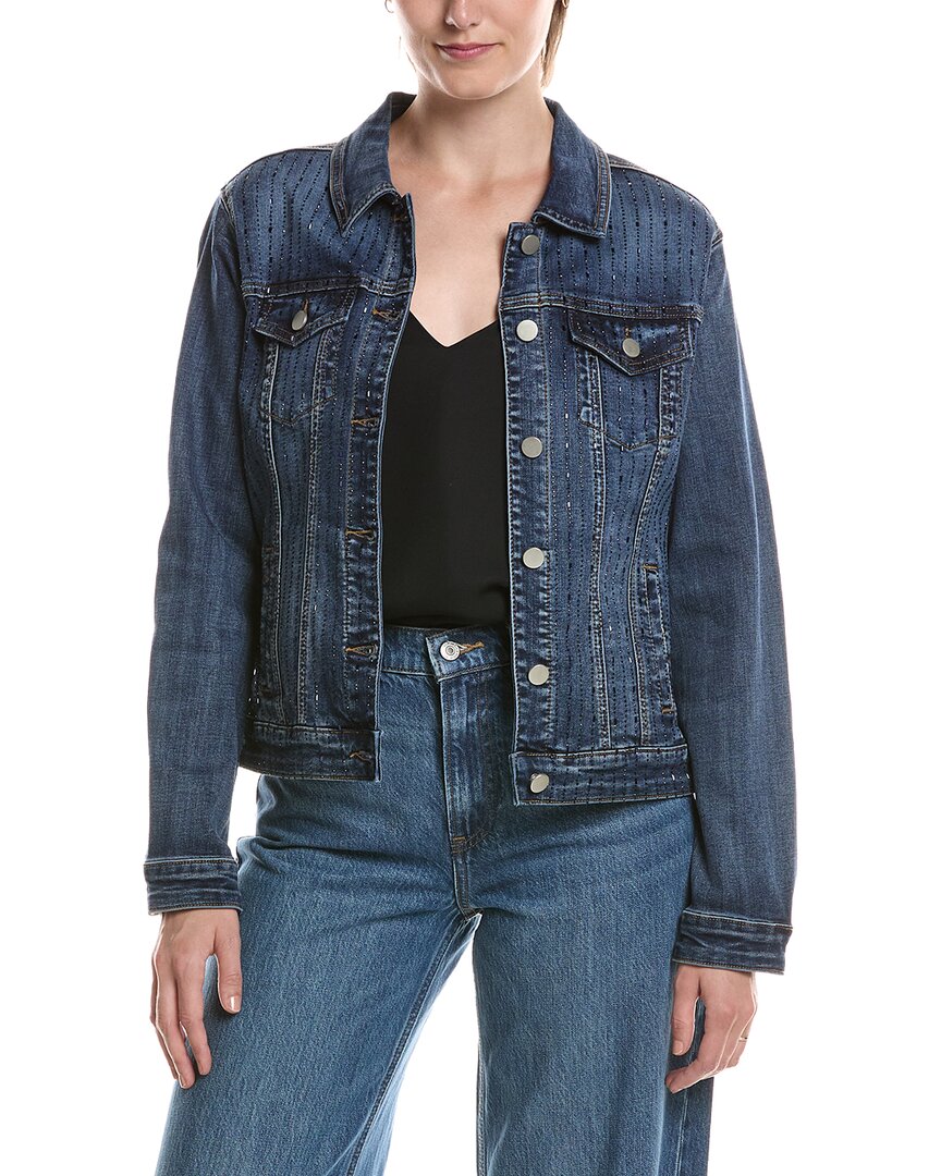 Picadilly Embellished Denim Jacket In Blue