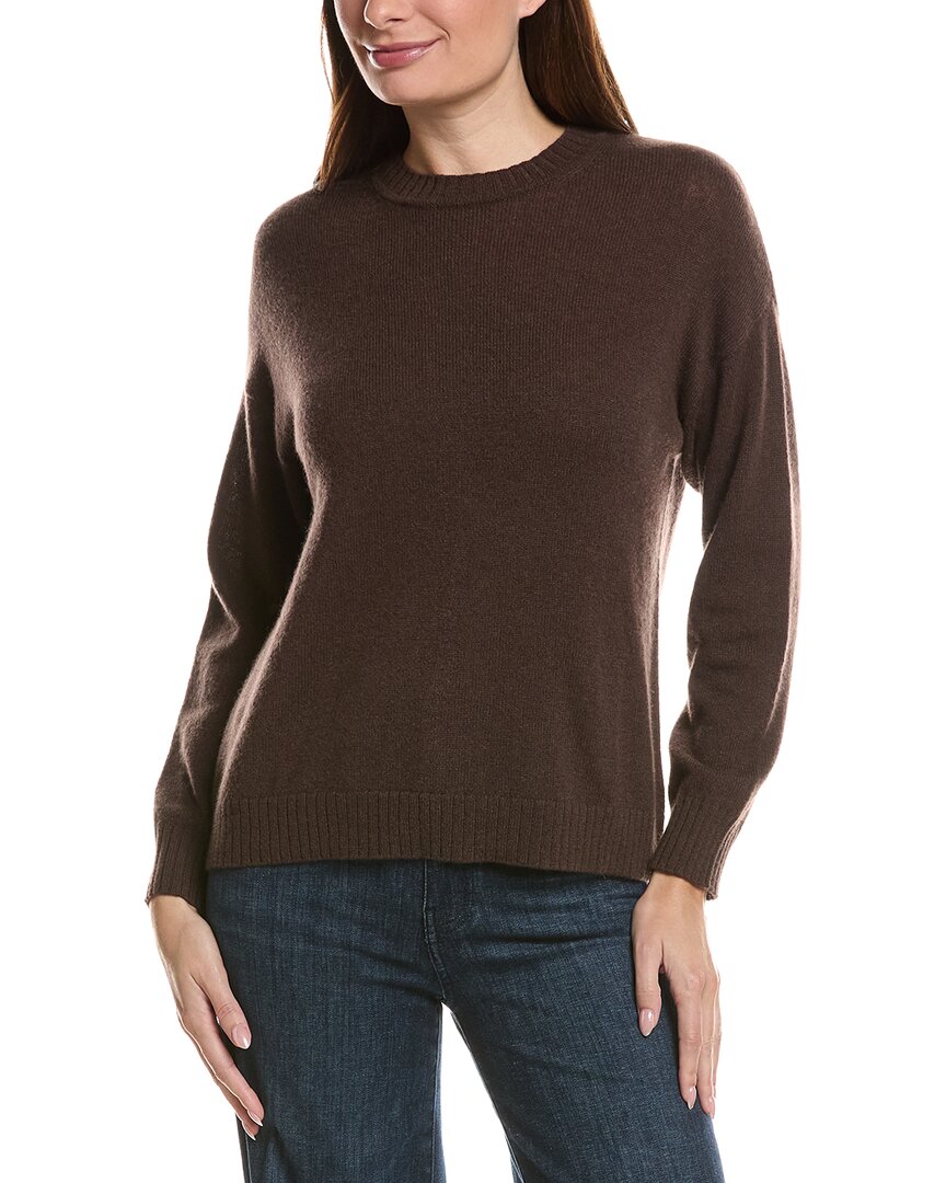 Hannah Rose Basic Crewneck 100% Cashmere Sweater