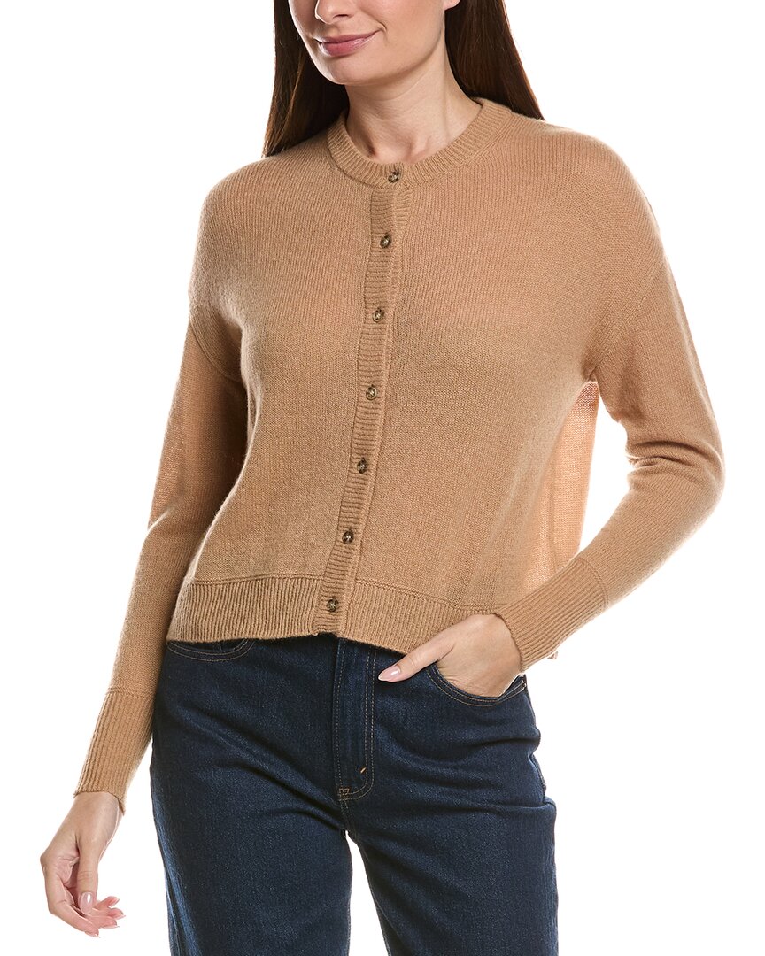 Hannah Rose Drop-shoulder 100% Cashmere Cardigan