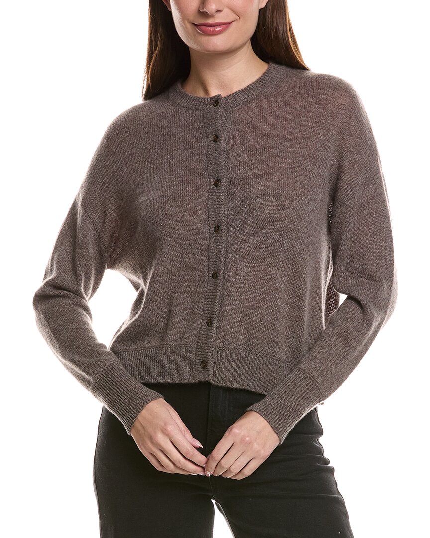 Hannah Rose Drop-shoulder 100% Cashmere Cardigan