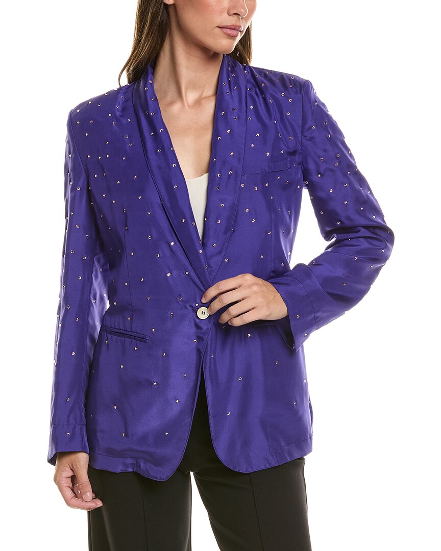 Forte Forte Forte_forte Silk Jacket In Blue