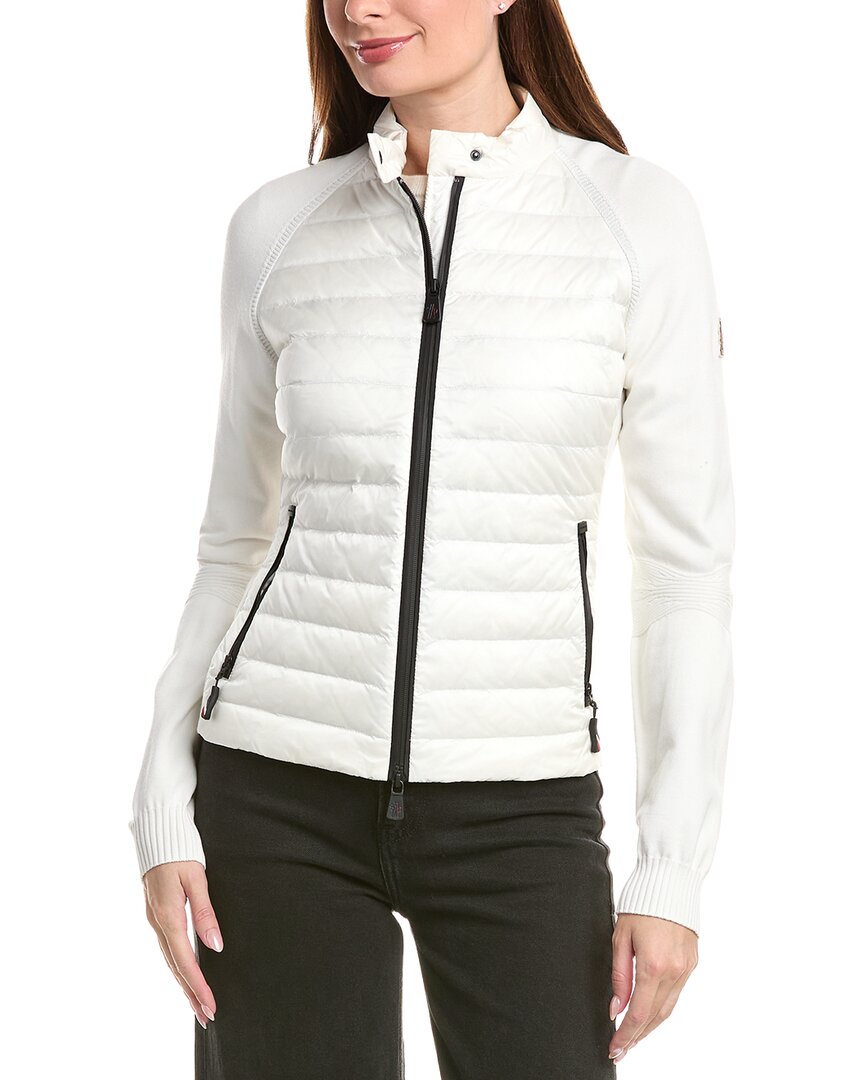 Moncler Zip Cardigan Jacket In White