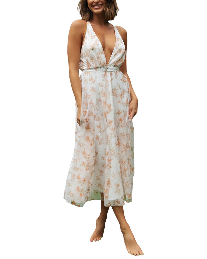 Enjoy Petra Midi Dress In Neutral