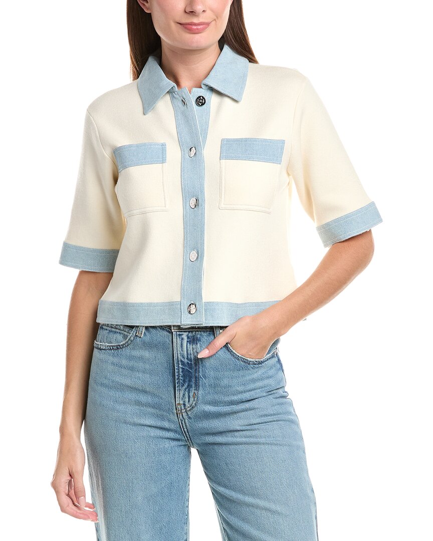 Nanette Lepore Nanette  Cardigan Sweater In Yellow