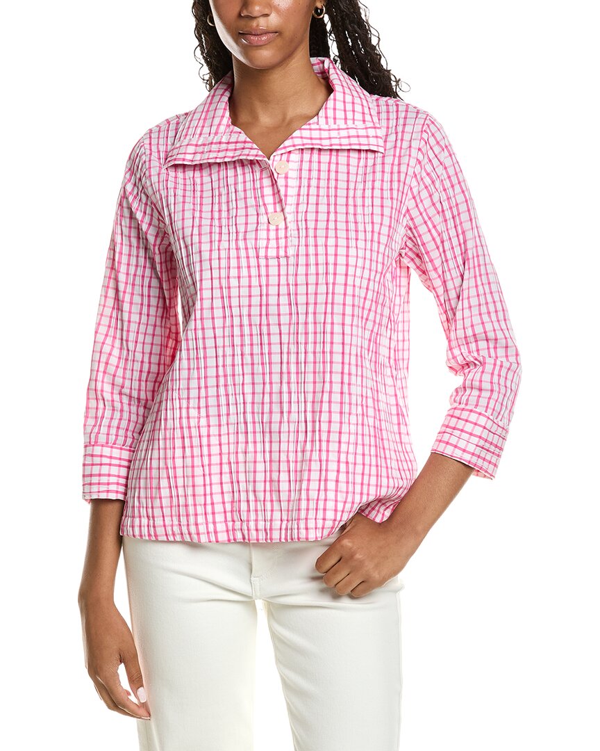 Foxcroft Sammy Popover Blouse In White