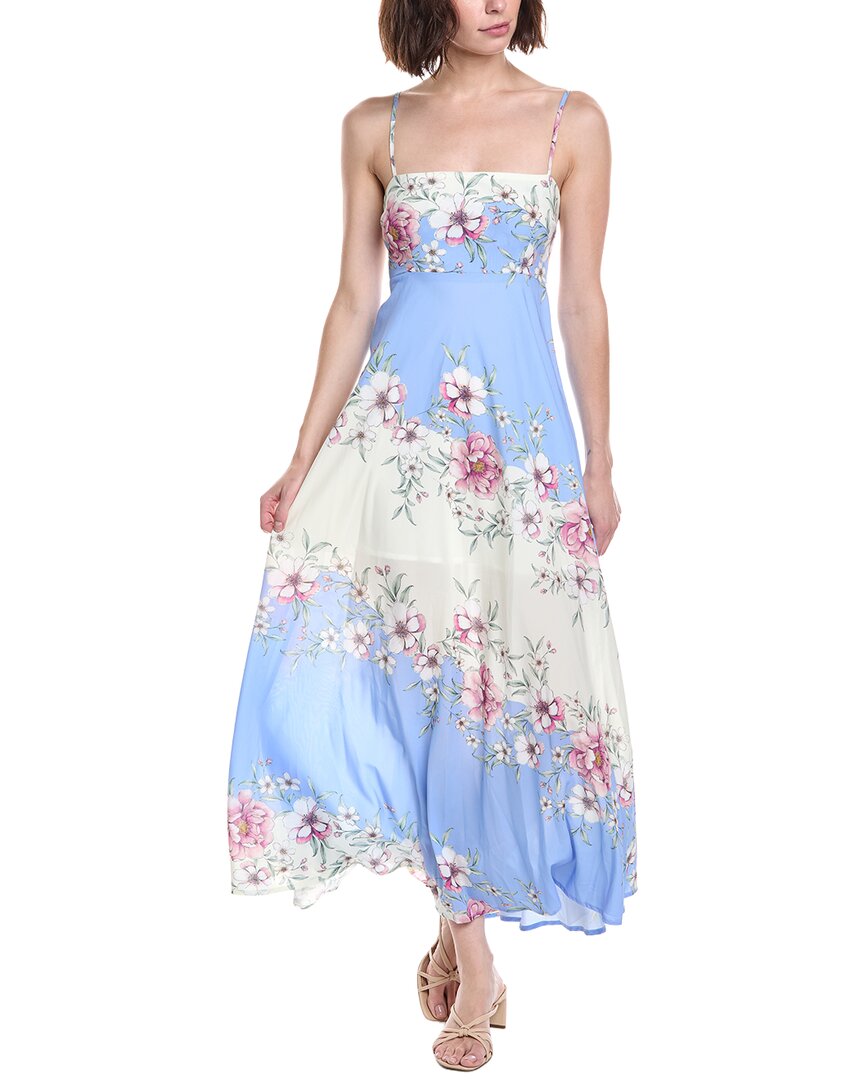 Colette Rose Midi Dress In Blue
