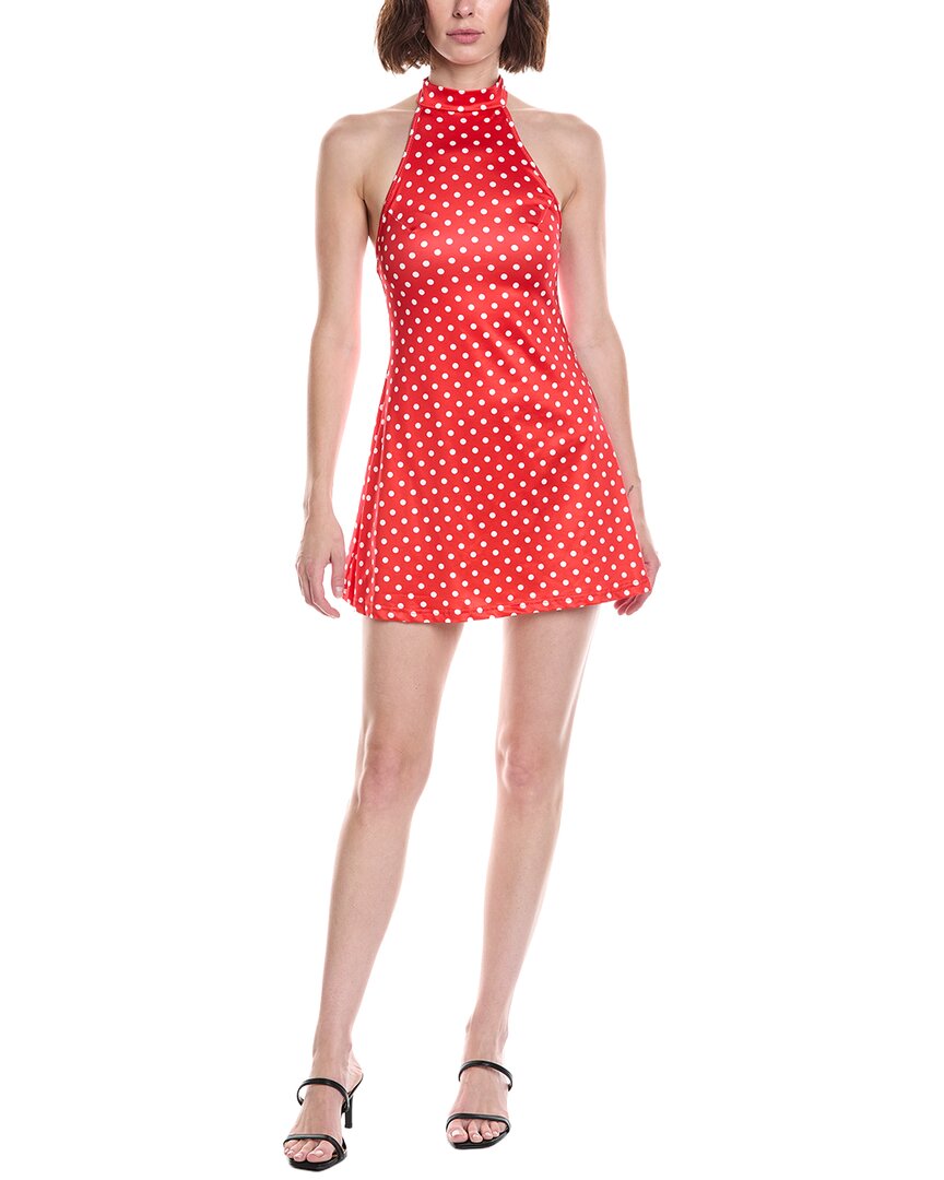Colette Rose Dot Mini Dress In Red