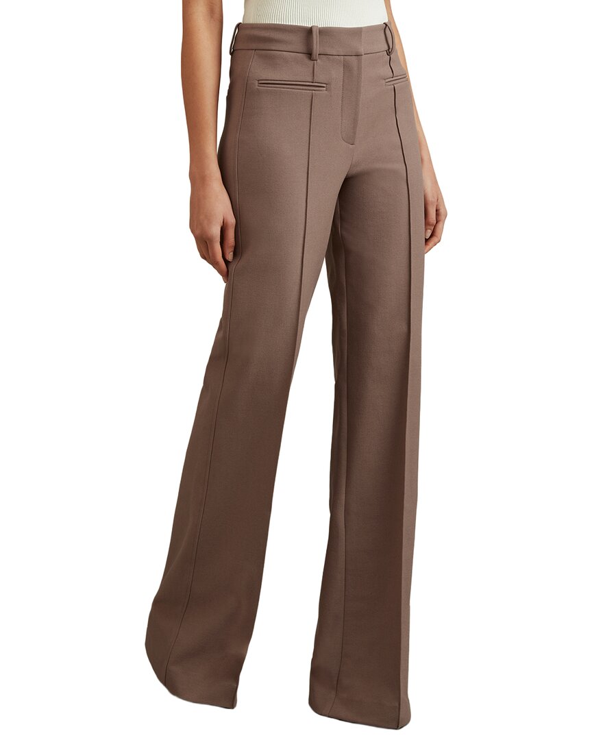 Reiss Claude Flare Leg Trouser In Mink Neutral