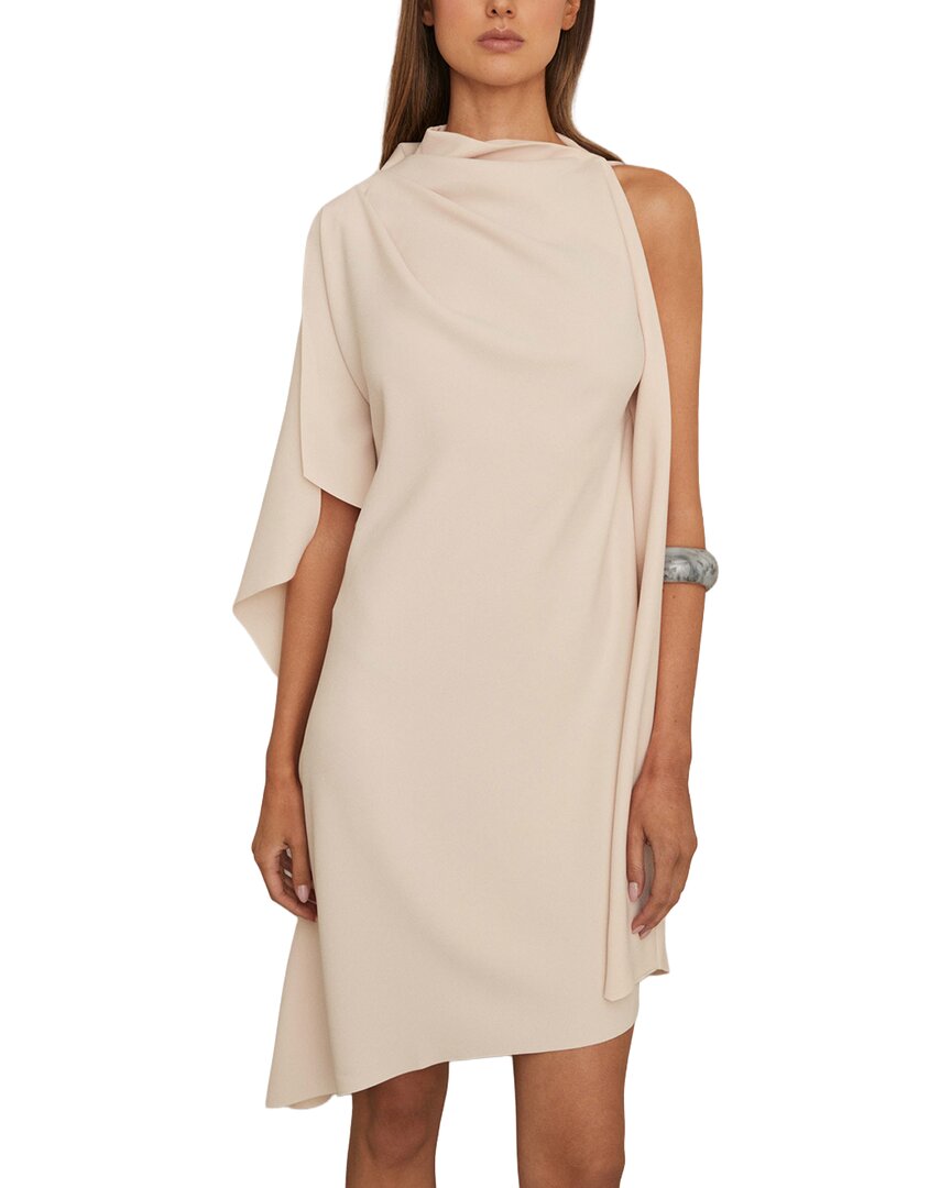 Reiss Ellery Drape Mini Dress In Brown