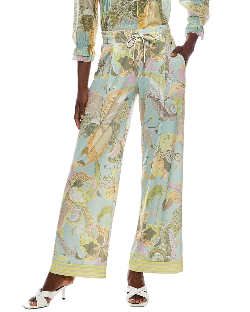 Marc Cain Printed Pant In Green