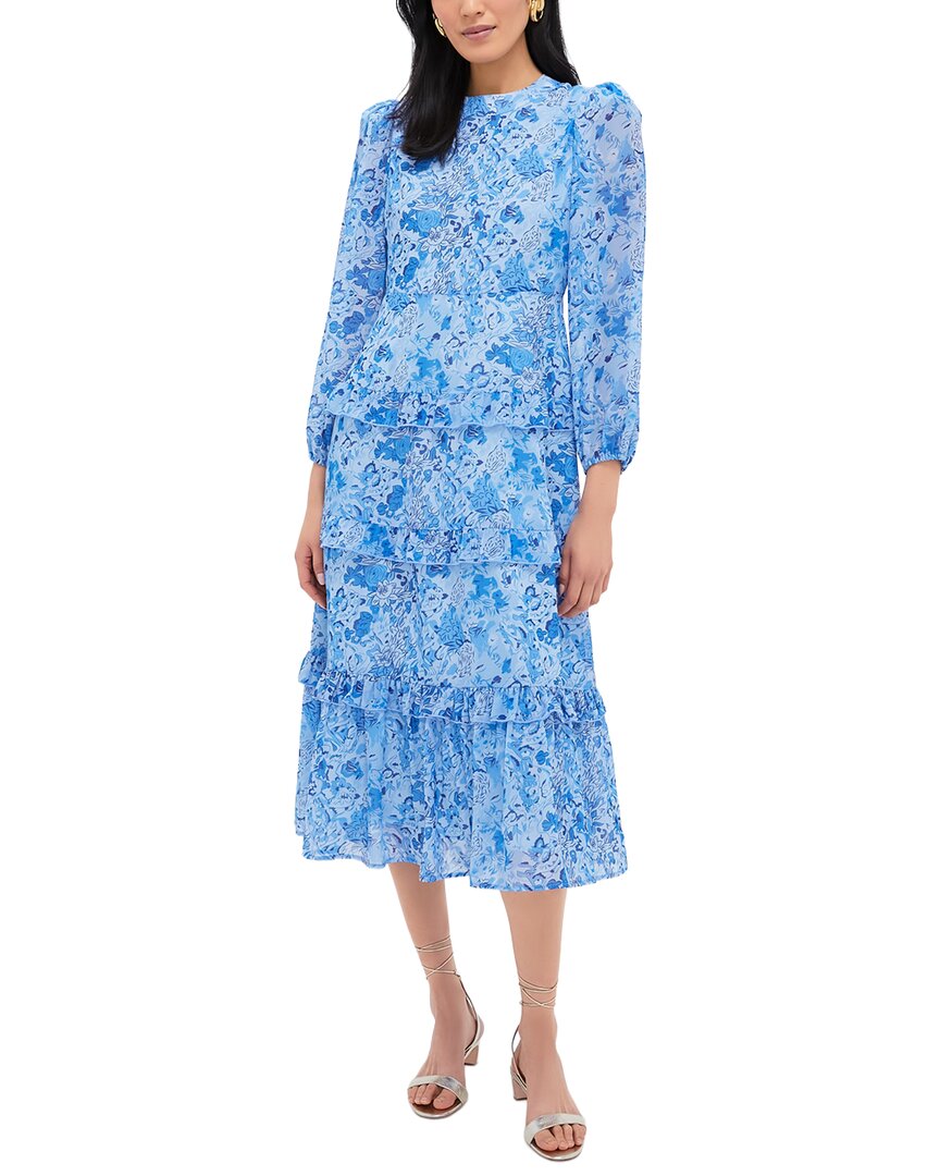 Hyacinth House Rosalind Midi Dress In Blue