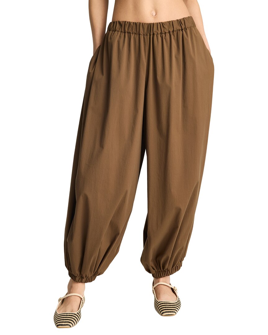 Kenneth Cole Pull-on Bubble Leg Pant In Brown