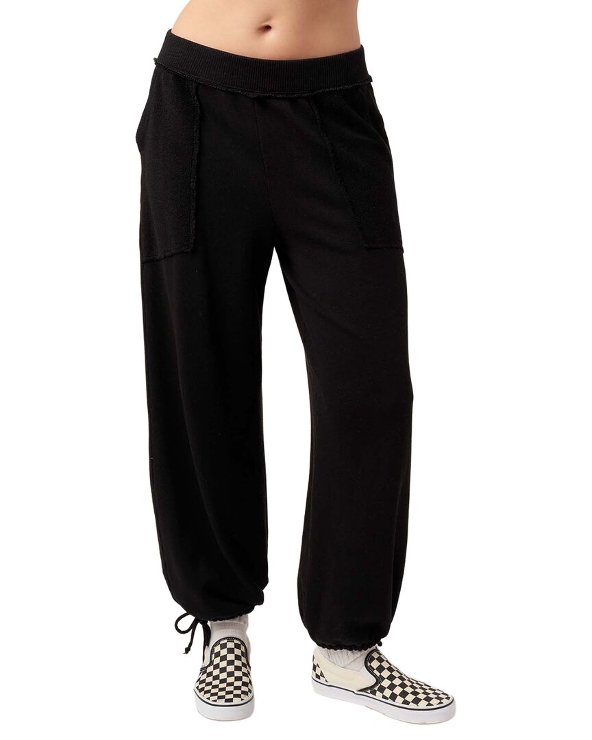 Project Social T Going Places Mixed Textured Pant In Black