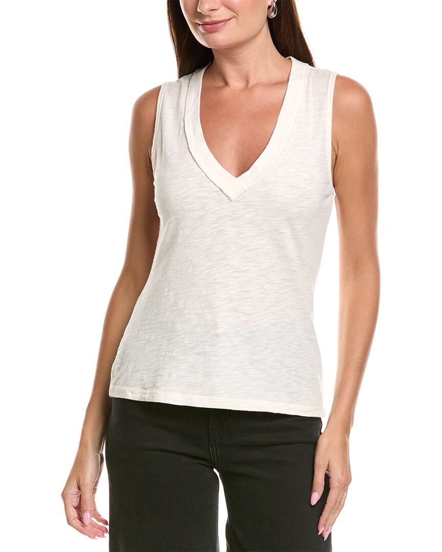 Project Social T Let Me Know Slub V Neck Tank In Pink Cloud