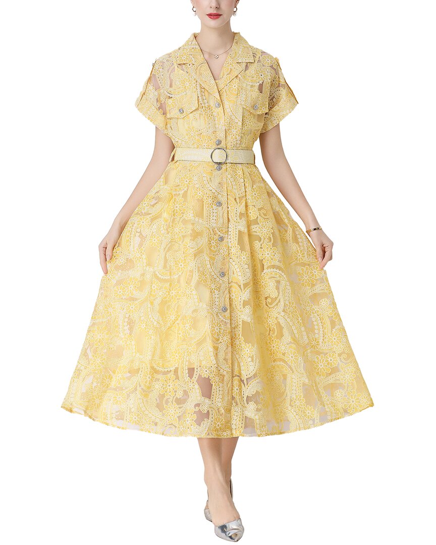 Kaimilan Midi Dress In Yellow