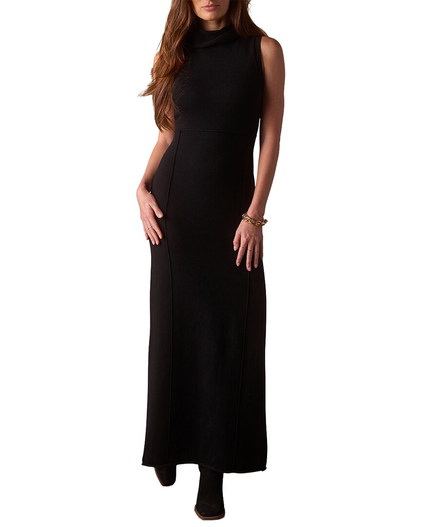 The Normal Brand Eloise Column Dress In Black