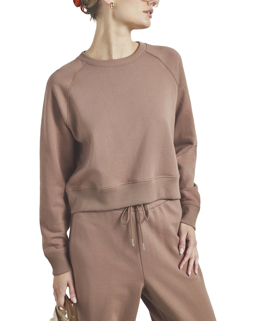 Splendid Goldie Sweatshirt In Brown
