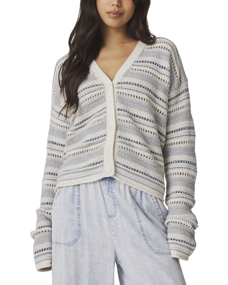 Splendid Addison Stripe Cardigan In Cnm-country Air Mlt