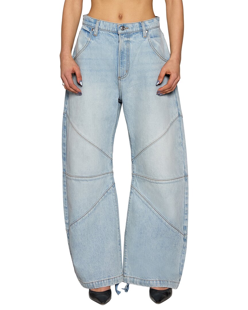 Eb Denim Freddy Cropped Barrel Jean In Dap-daphne