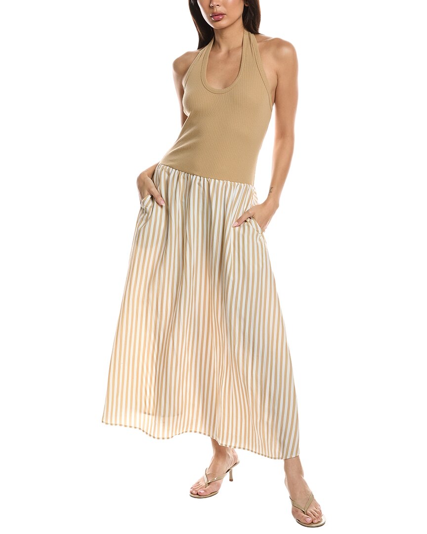 Lna Hart Halter Dress In White