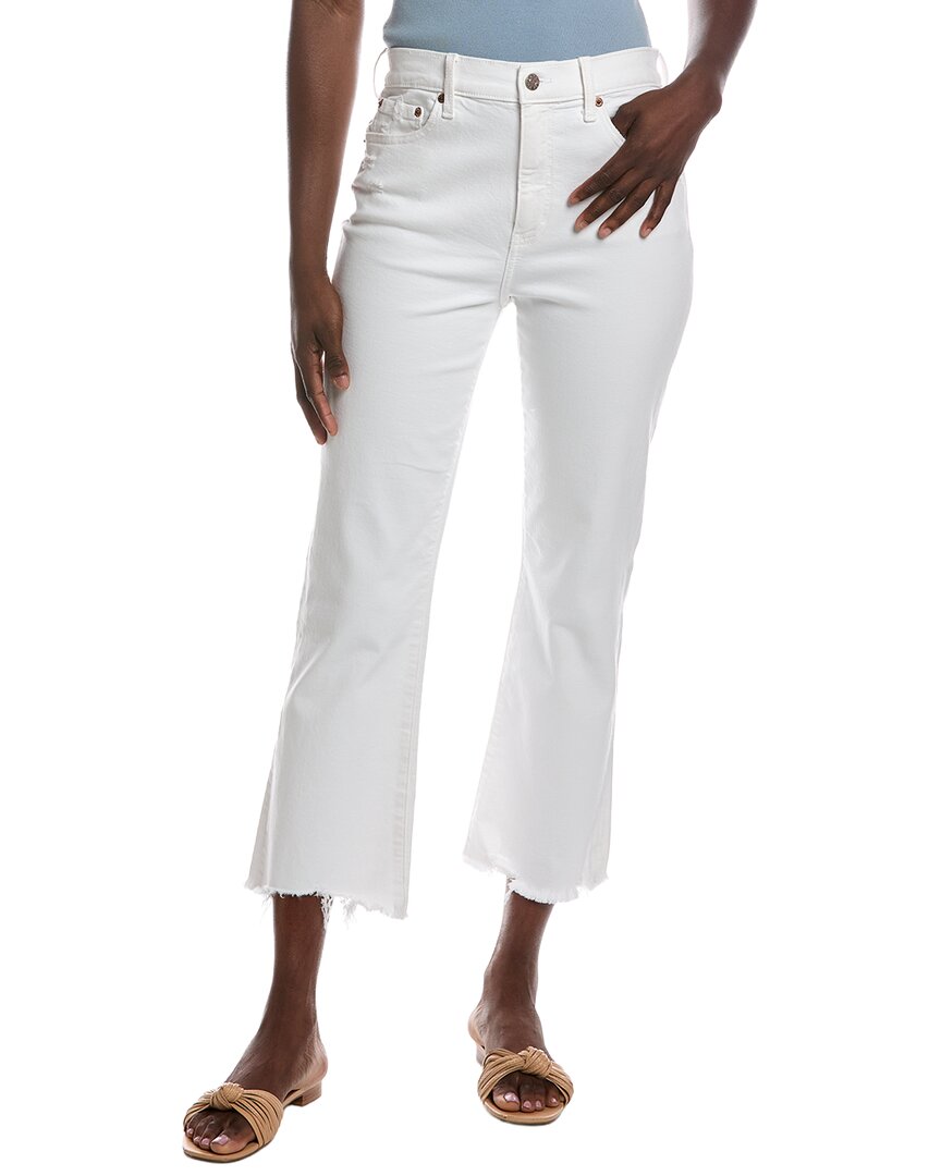 Daze Denim Shy Girl White Lightning High Rise Crop Flare Jean