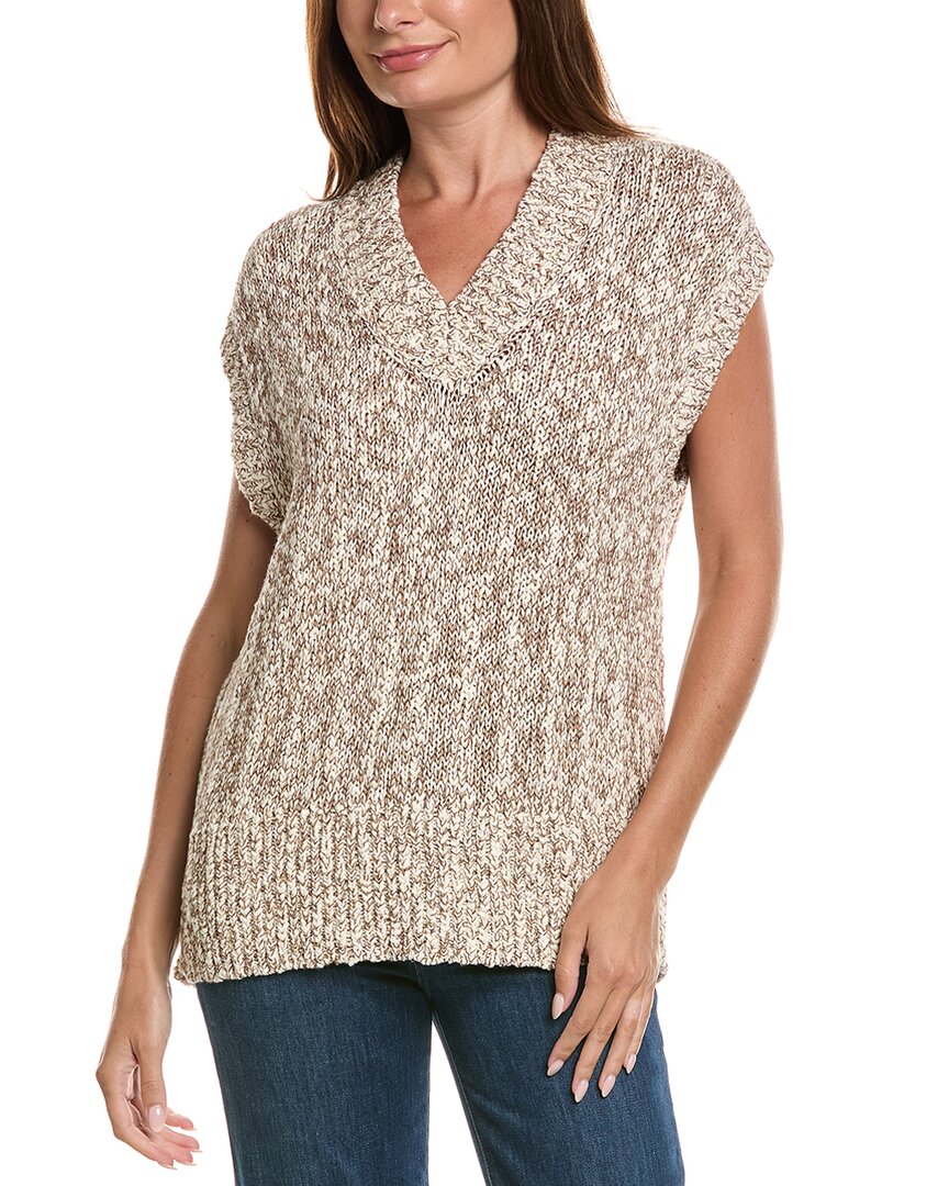 Wispr Veronica Silk-blend T-shirt In Brown