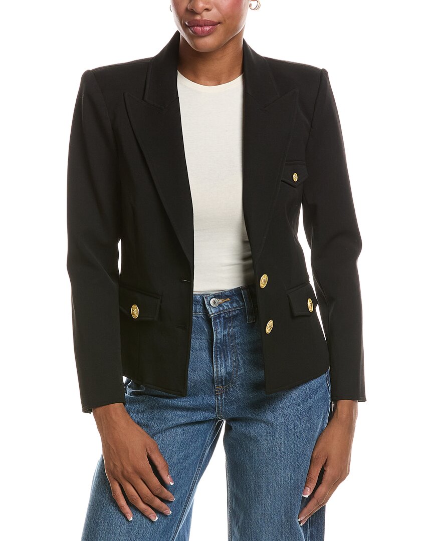L'agence Wylla Structured Blazer In Blac-black