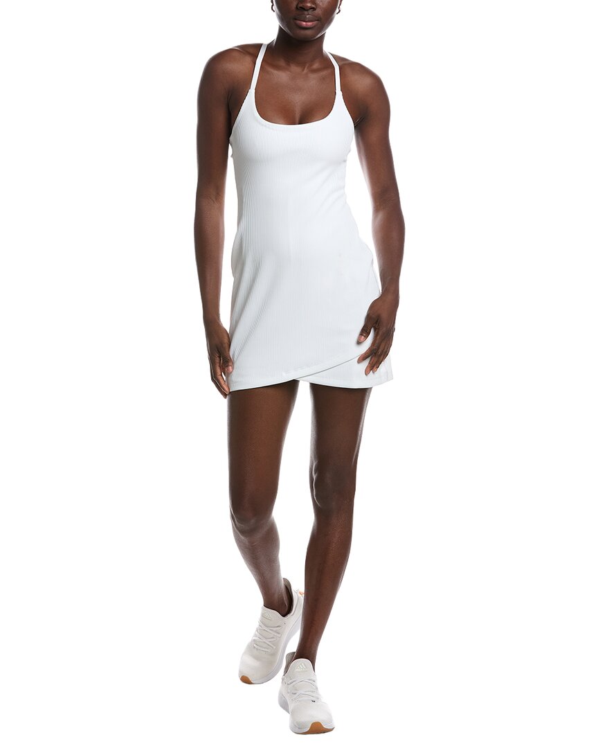 Beyond Yoga The Line Ribbed Mini Dress In White