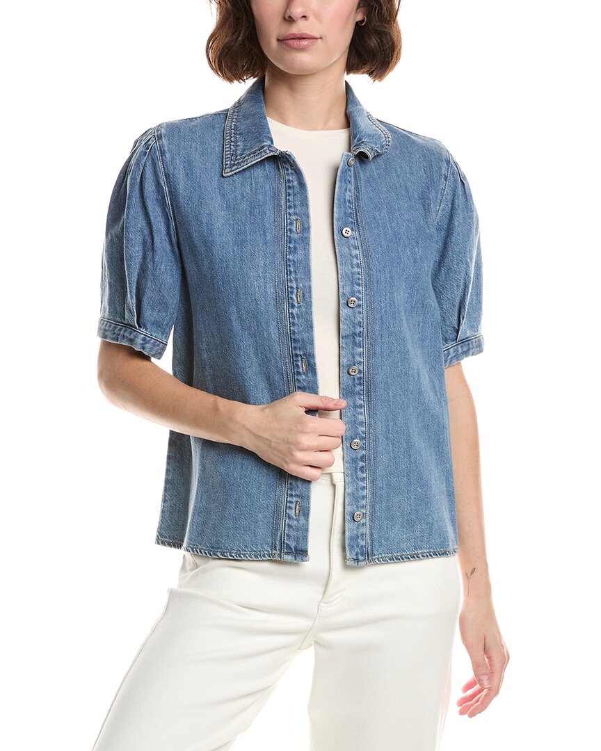 Rag & Bone Featherweight Taylor Blouse In Beige