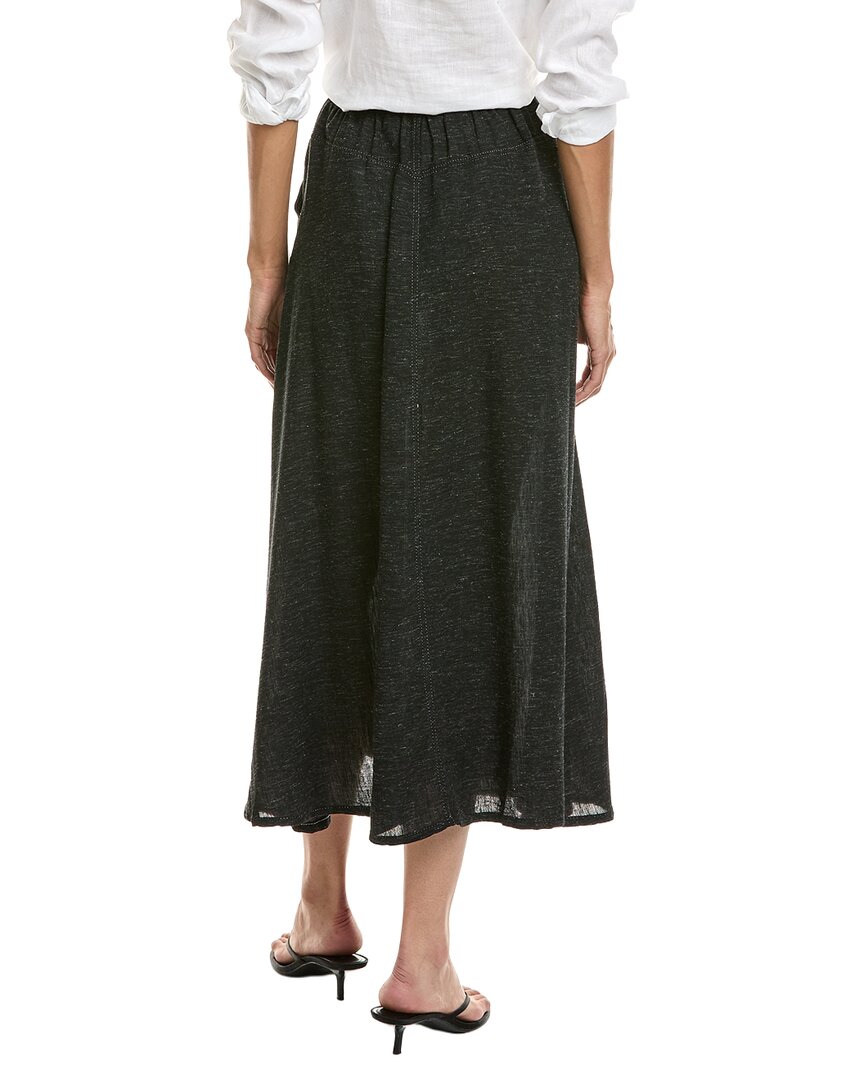 Max Studio Drawstring Maxi Skirt In Black