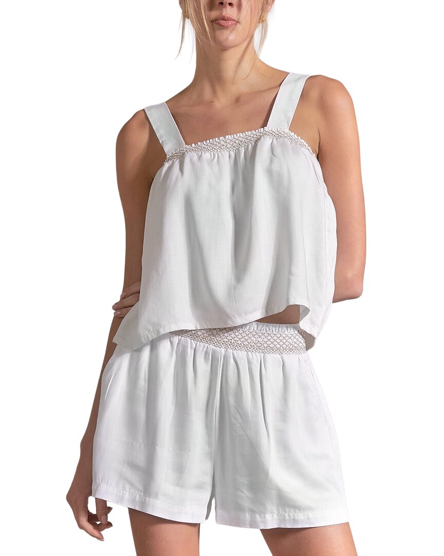Elan Top In W-wash-white Wash