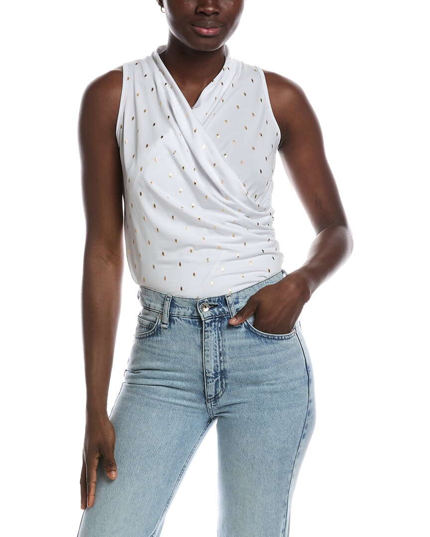 Renee C Sleeveless Top In White
