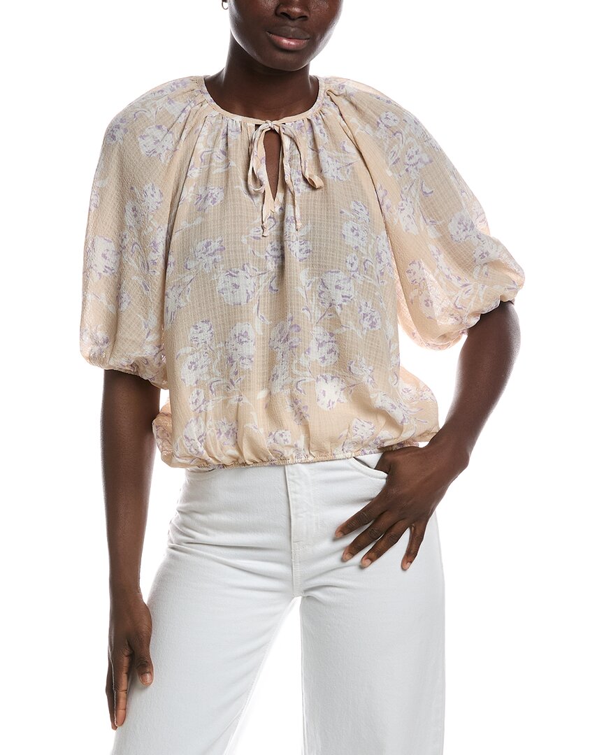 Renee C Long Sleeve Top In Brown