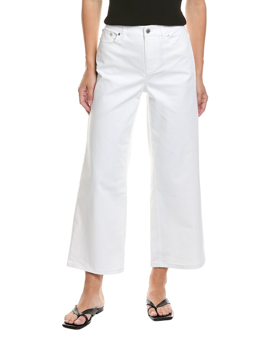 Brooks Brothers Denim Wide Leg Pant In White