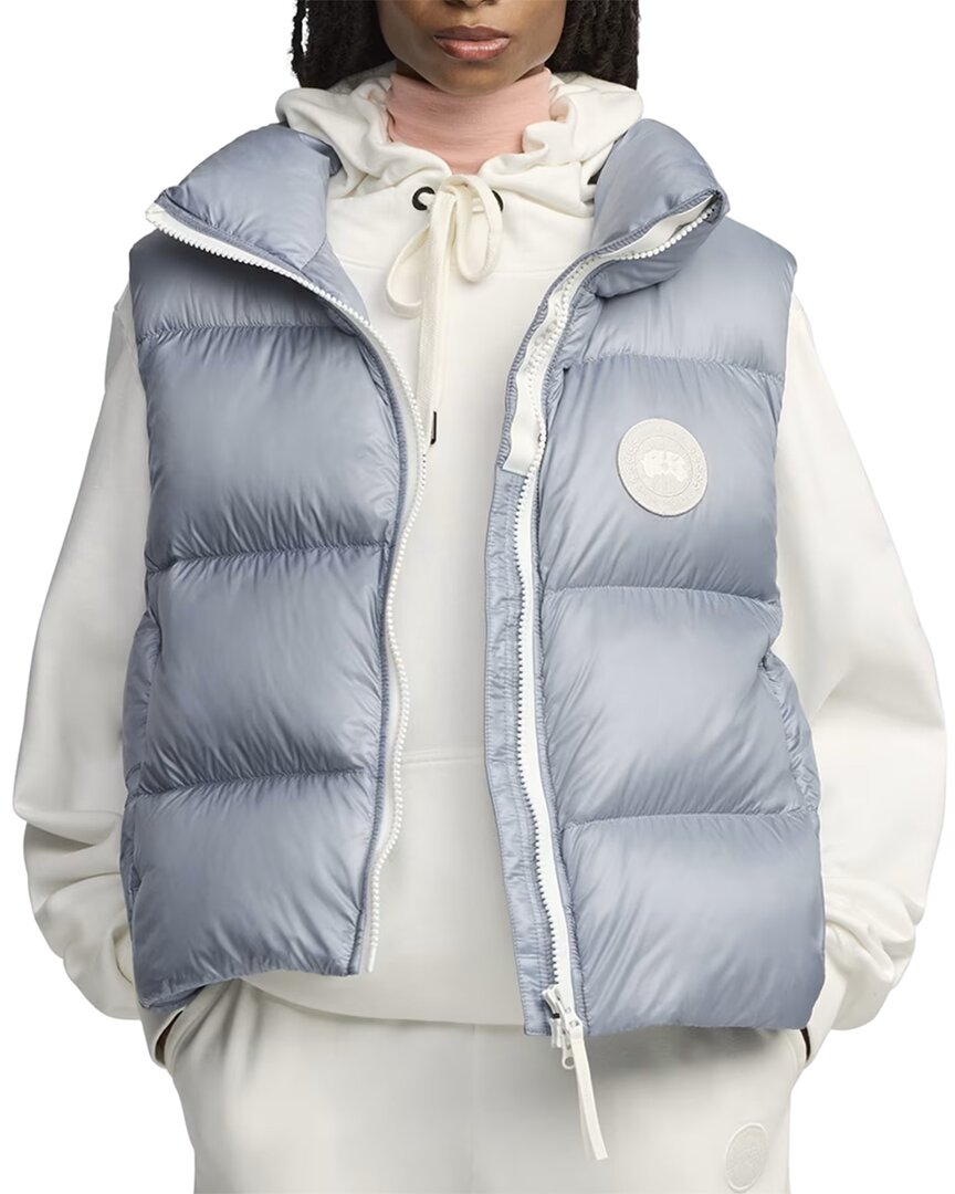 Canada Goose Cypress White Label Puffer Down Vest In Blue