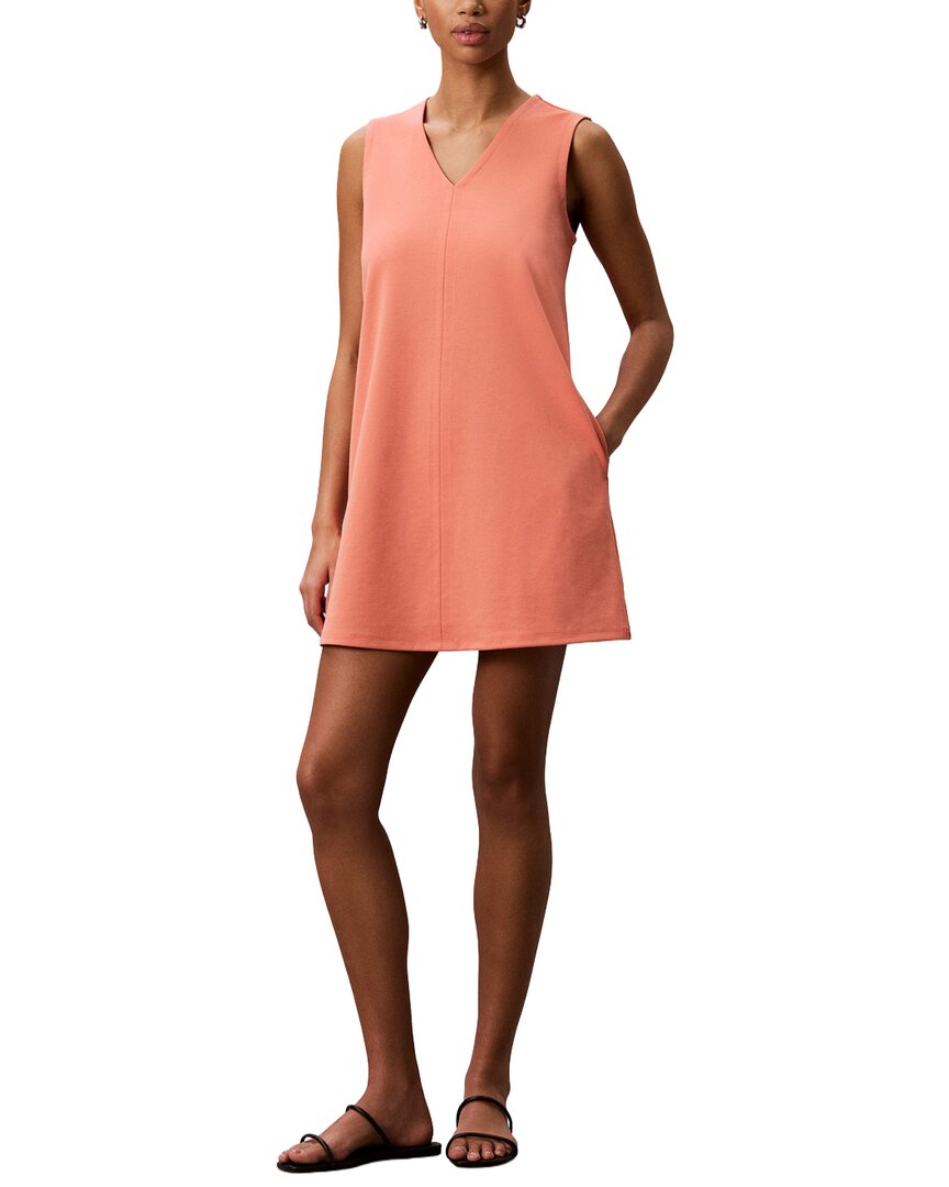 Calvin Klein Interlock Mini Dress In Pink