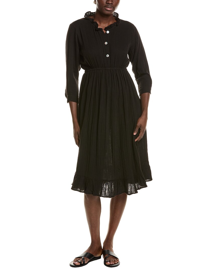 Mer St. Barth Brigitte Shirtdress In Black