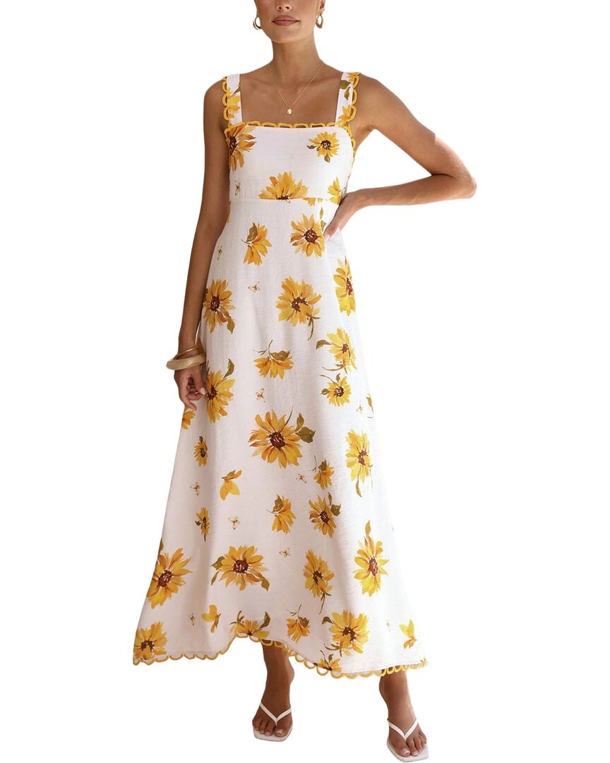 Esea Linen-blend Midi Dress