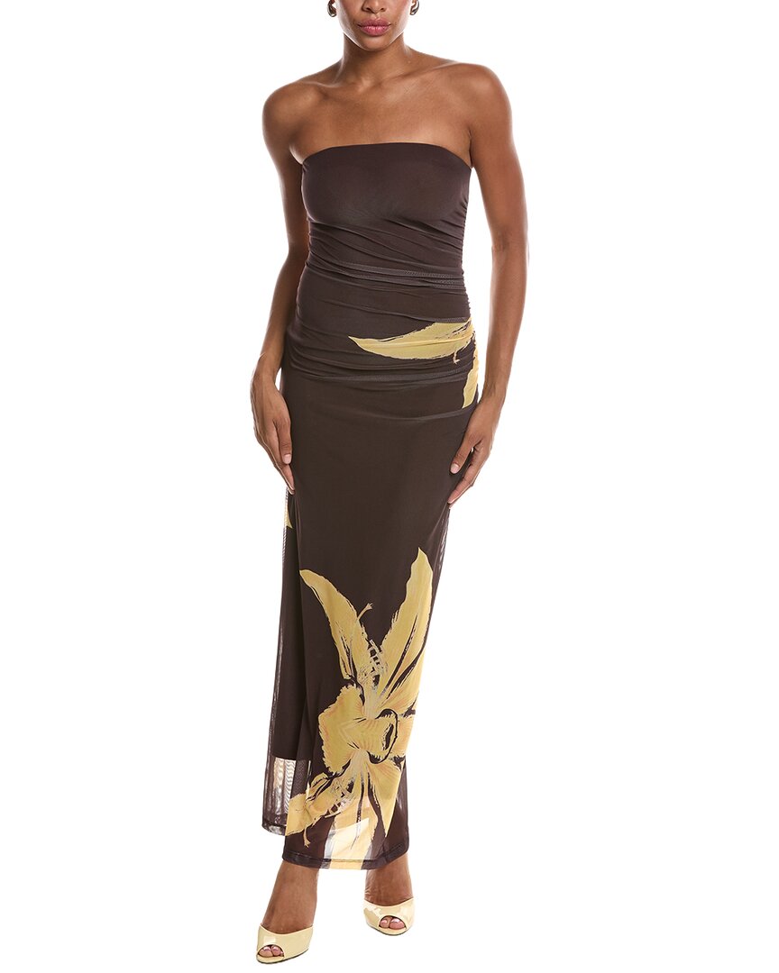 Bardot Ciera Strapless Mesh Maxi Dress