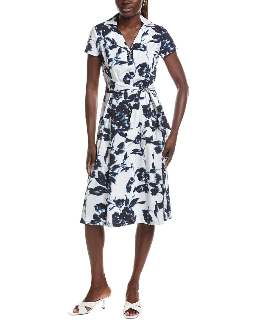 Joseph Ribkoff Midi Dress In Blue