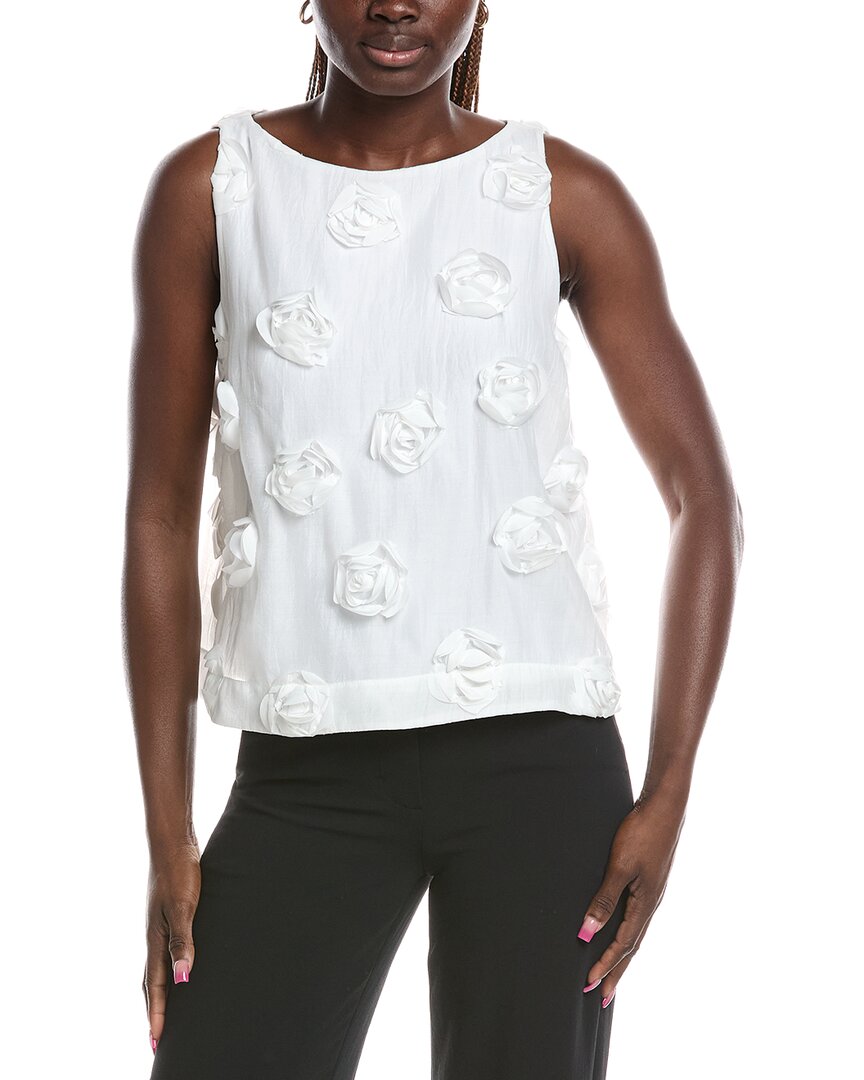 Joseph Ribkoff Sleeveless Blouse In White
