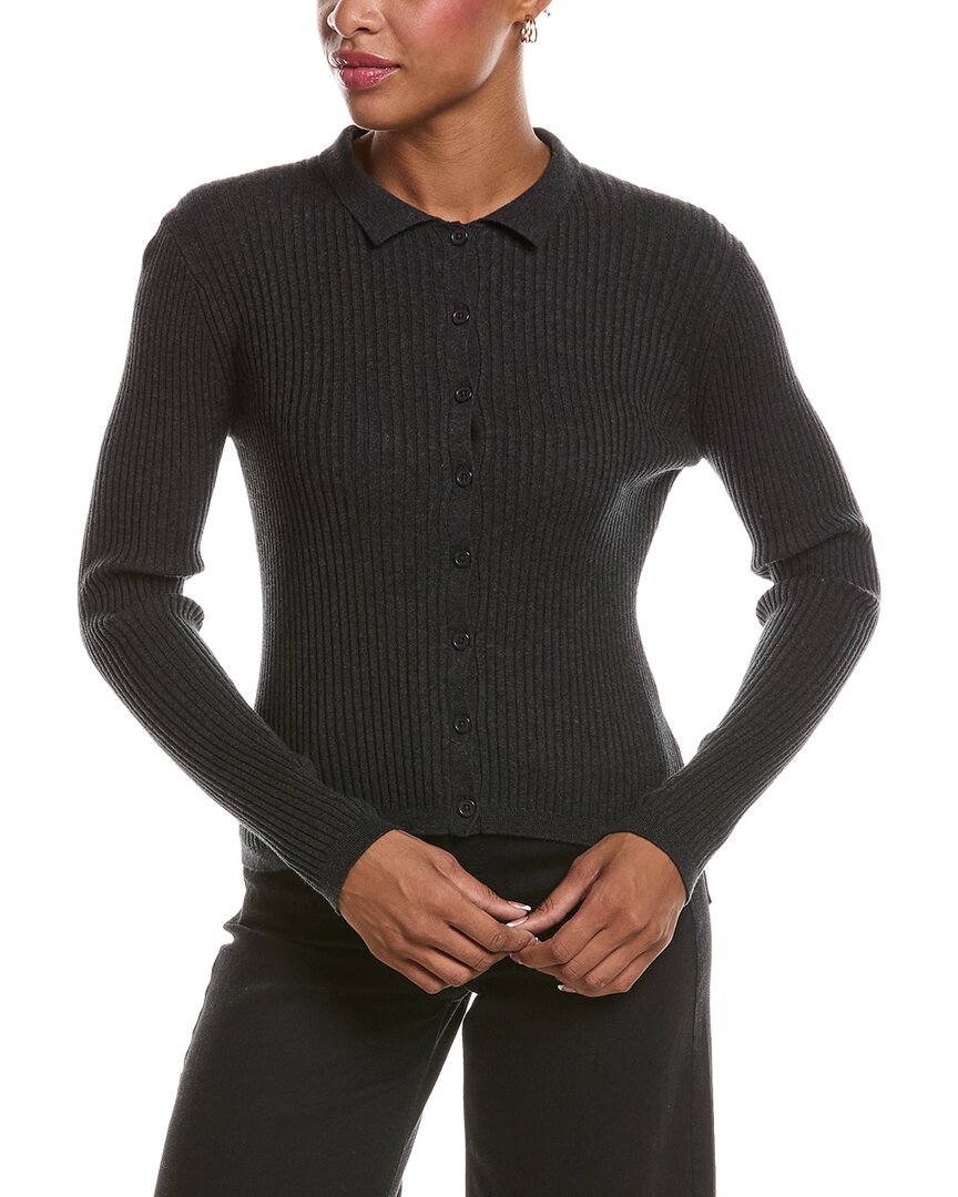 Velvet By Graham & Spencer Nikki Lux Cashmere-blend Sweater In Black