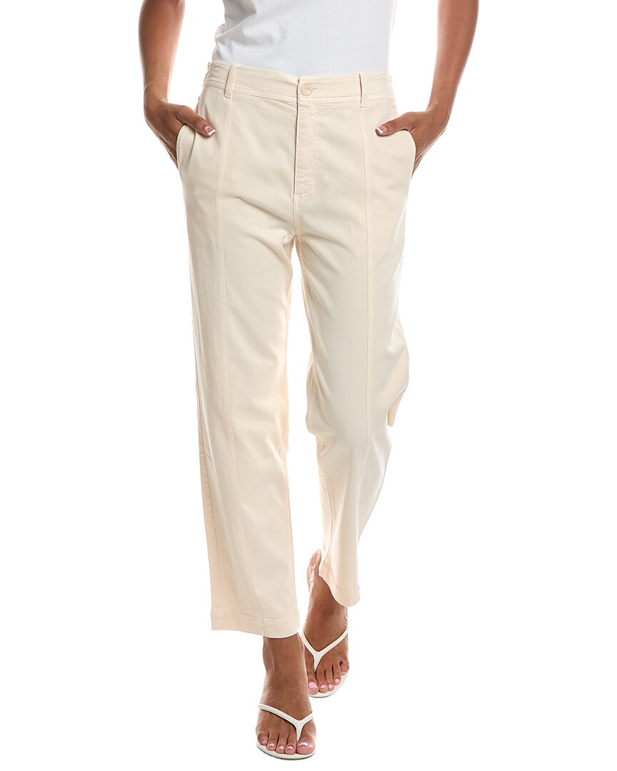 Bella Dahl Seamed Soft Barrel Pant In Lmstn-lime Stone